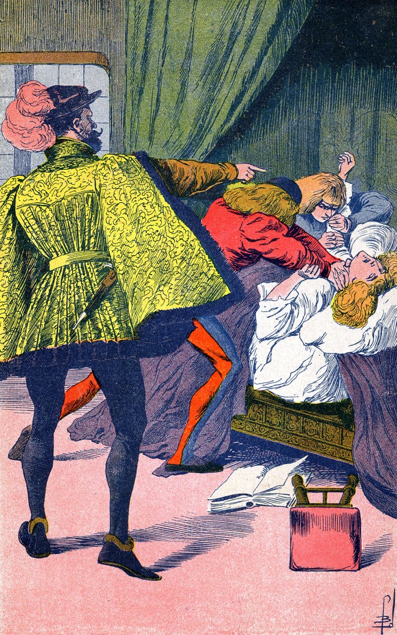 Cesar Borgia får sin bror dræbt af Louis Charles Bombled