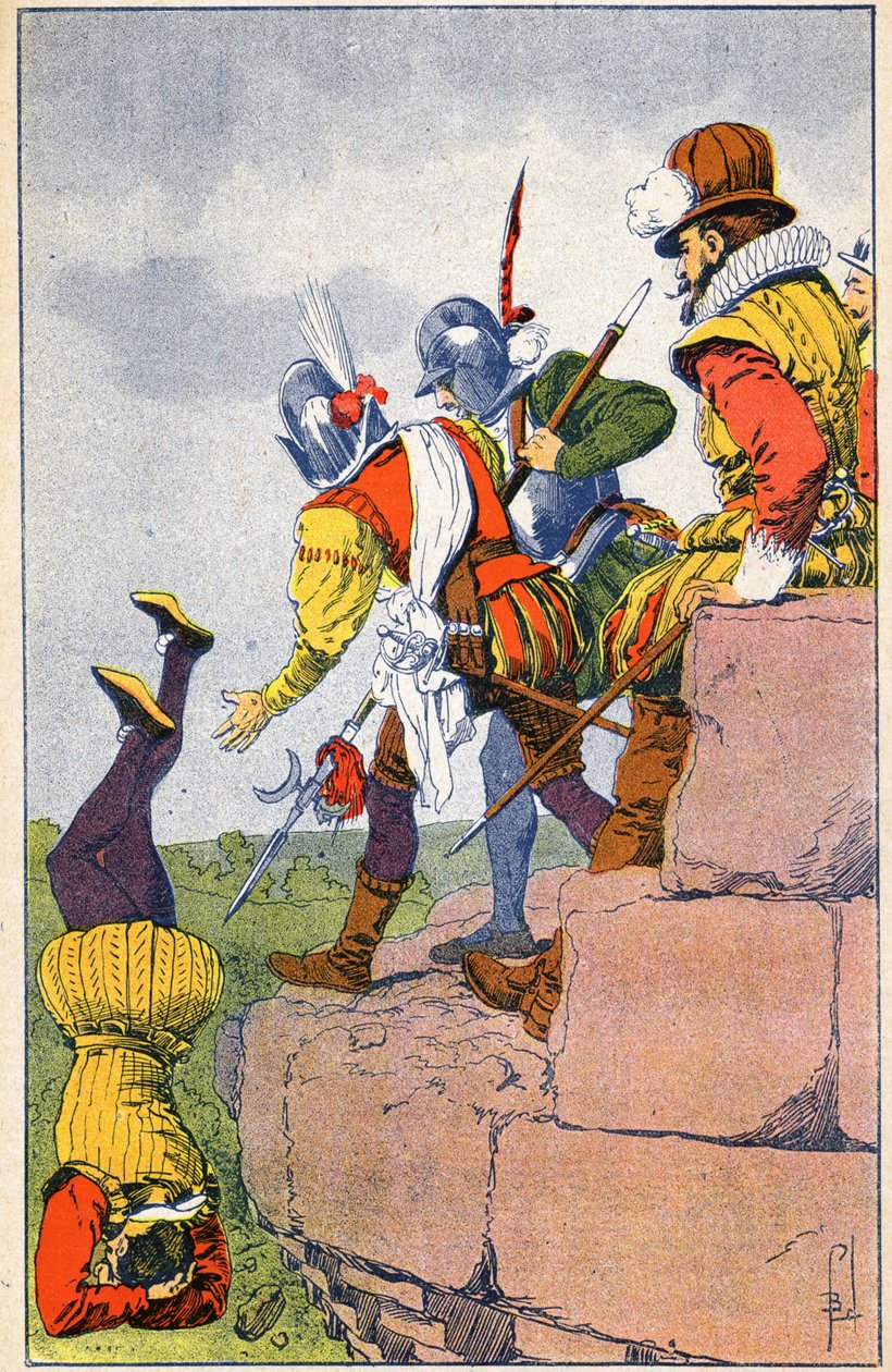 Cruaut fra de protestantiske Armels af Baron des Adrets af Louis Charles Bombled