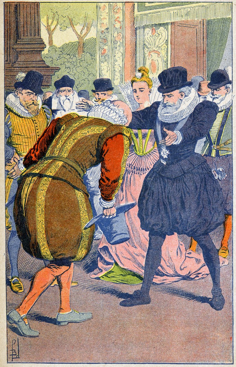 Henri IV og Sully af Louis Charles Bombled