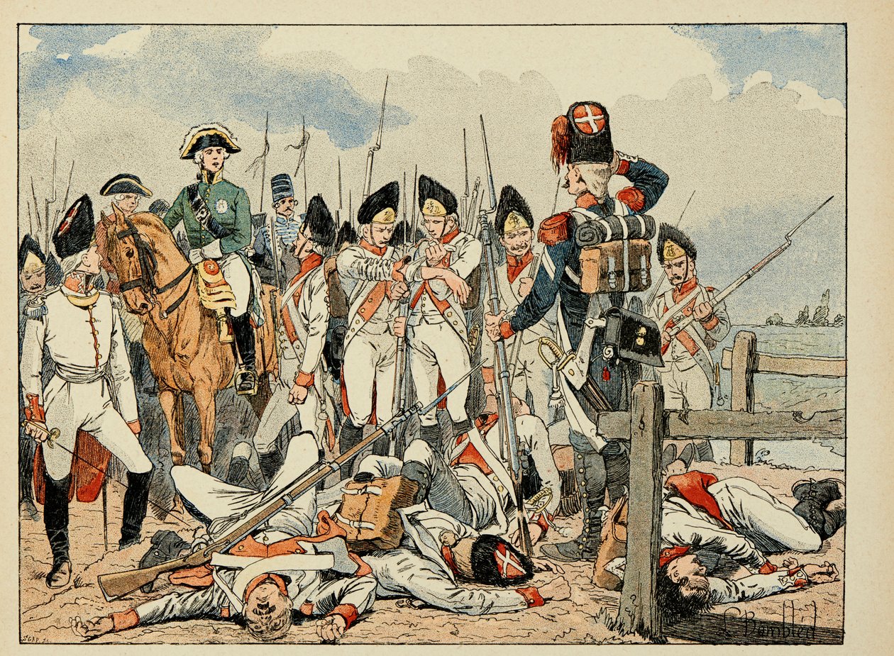 Illustration taget fra bogen "The Heros of the Siecle"", anekdotiske reciter af Dick de Lonlay og illustreret af Louis Bombled (1862-1927) af Louis Charles Bombled