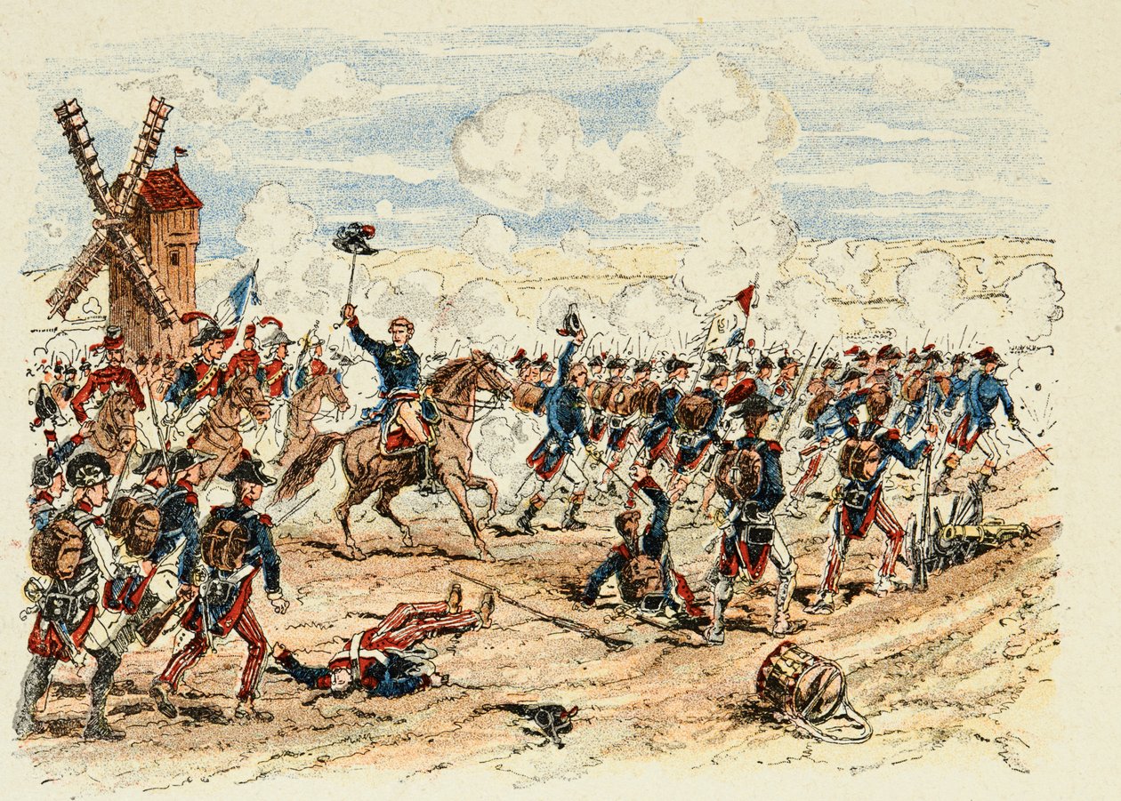 Illustration fra bogen "The heros of the century", anekdotiske fortællinger af Dick de Lonlay og illustreret af Louis Bombled (1862-1927) af Louis Charles Bombled