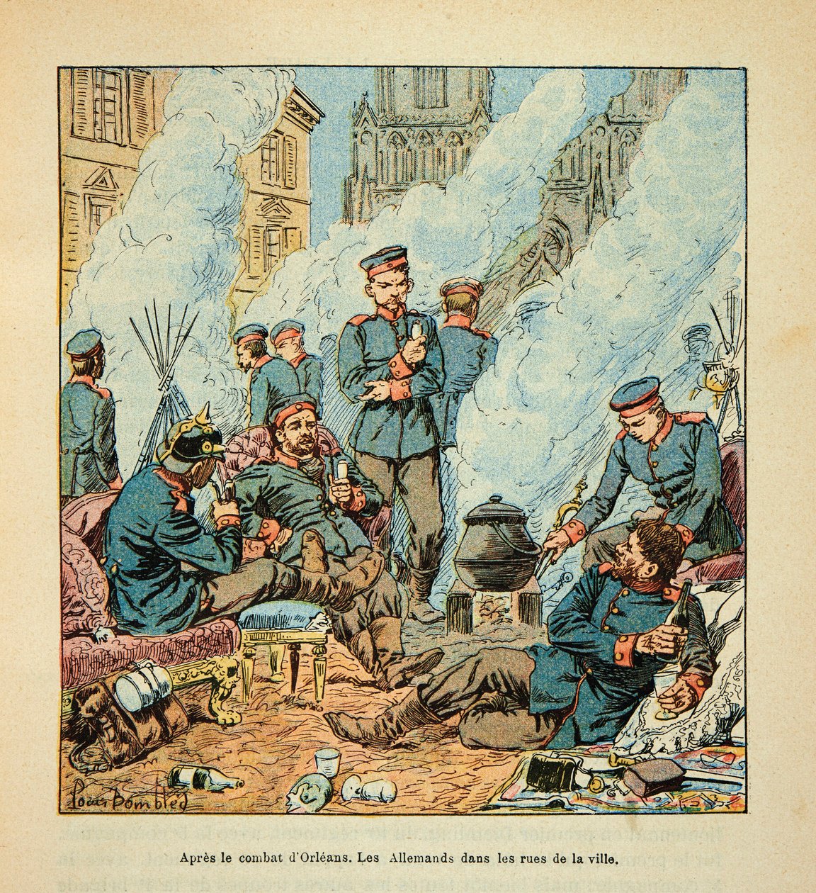 The Army of the Loire af Eugene Sergent, dit Grenest, illustreret af Louis Bombled (1862-1927) (fransk-tyske krig; kampagne 1870-1871): af Louis Charles Bombled