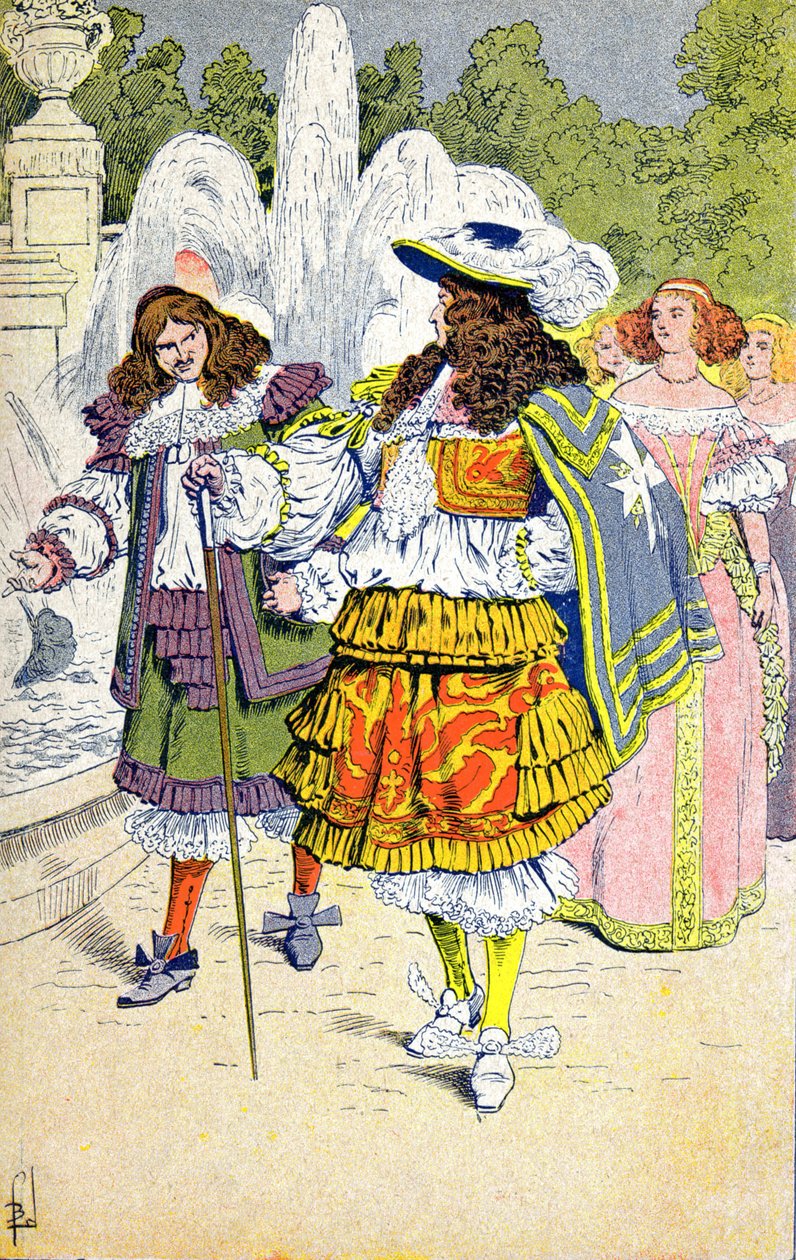 Louis XIV og Fouquet af Louis Charles Bombled