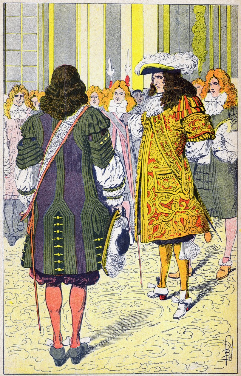 Louis XIV og Hollands ambassadør af Louis Charles Bombled