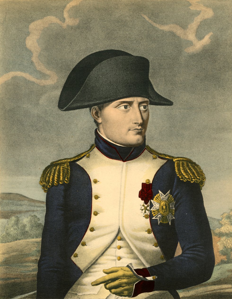 Napoleon den Store, franskmændenes kejser, konge af Italien, c1806, 1921. af Louis Charles Ruotte