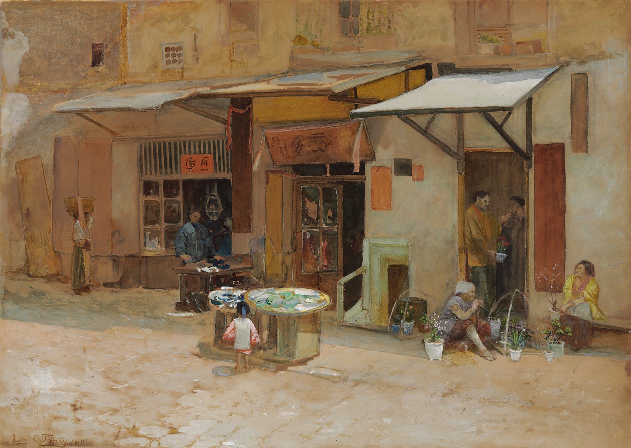 Chinatown, San Francisco, 1908 af Louis Comfort Tiffany