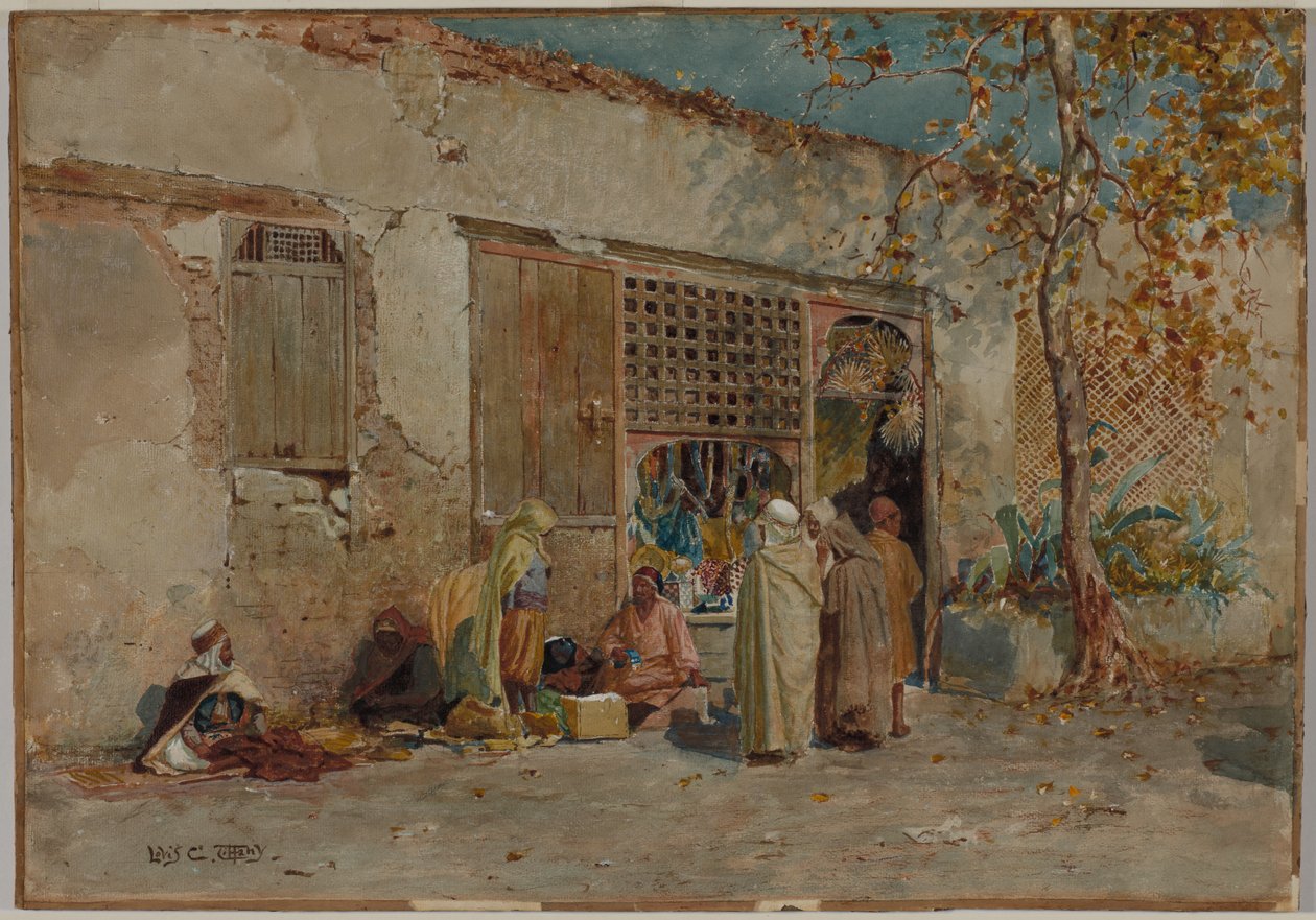 marokkansk scene, ca. 1871. af Louis Comfort Tiffany