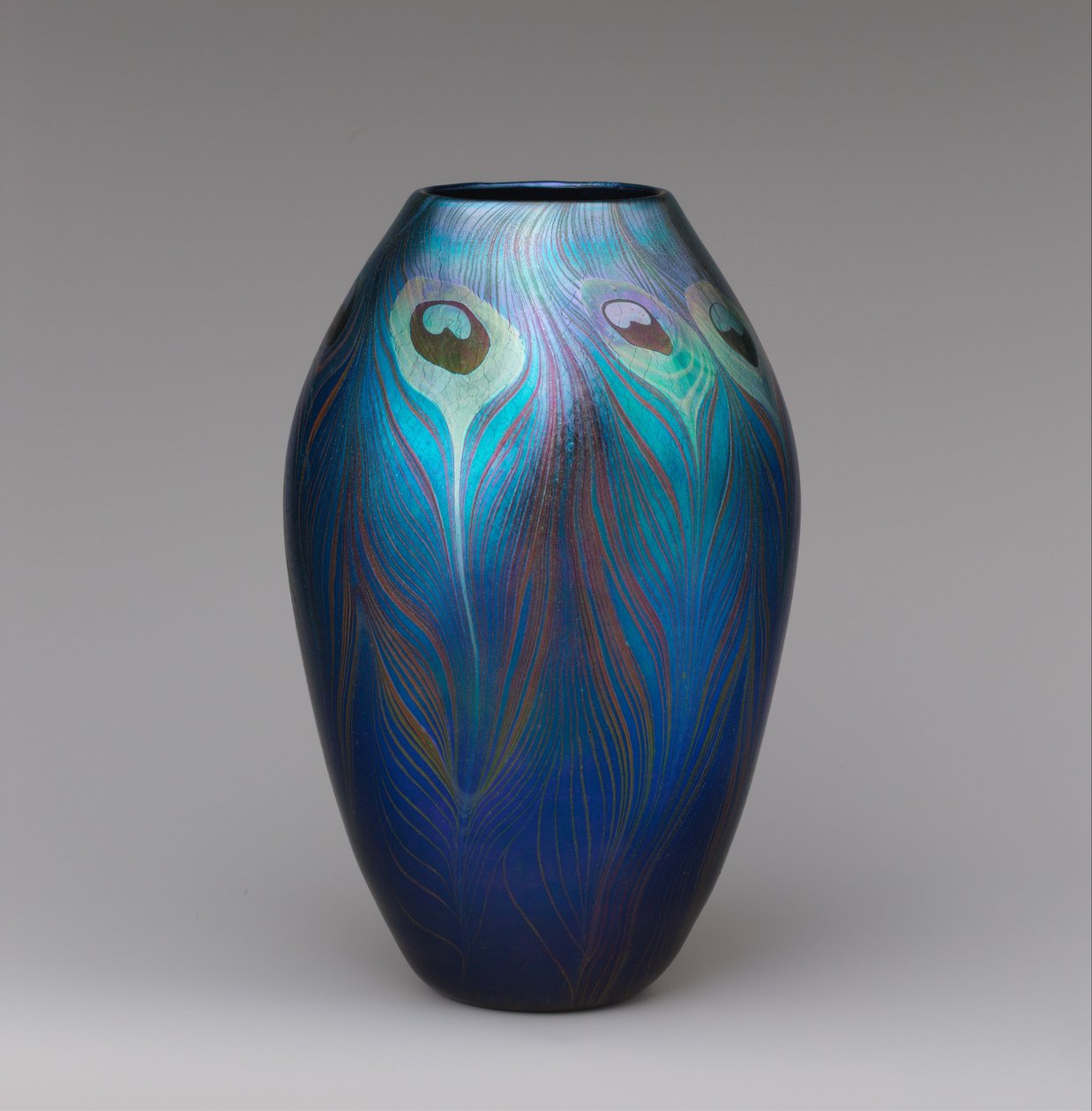 Vase, ca. 1900 (favrilglas) af Louis Comfort Tiffany