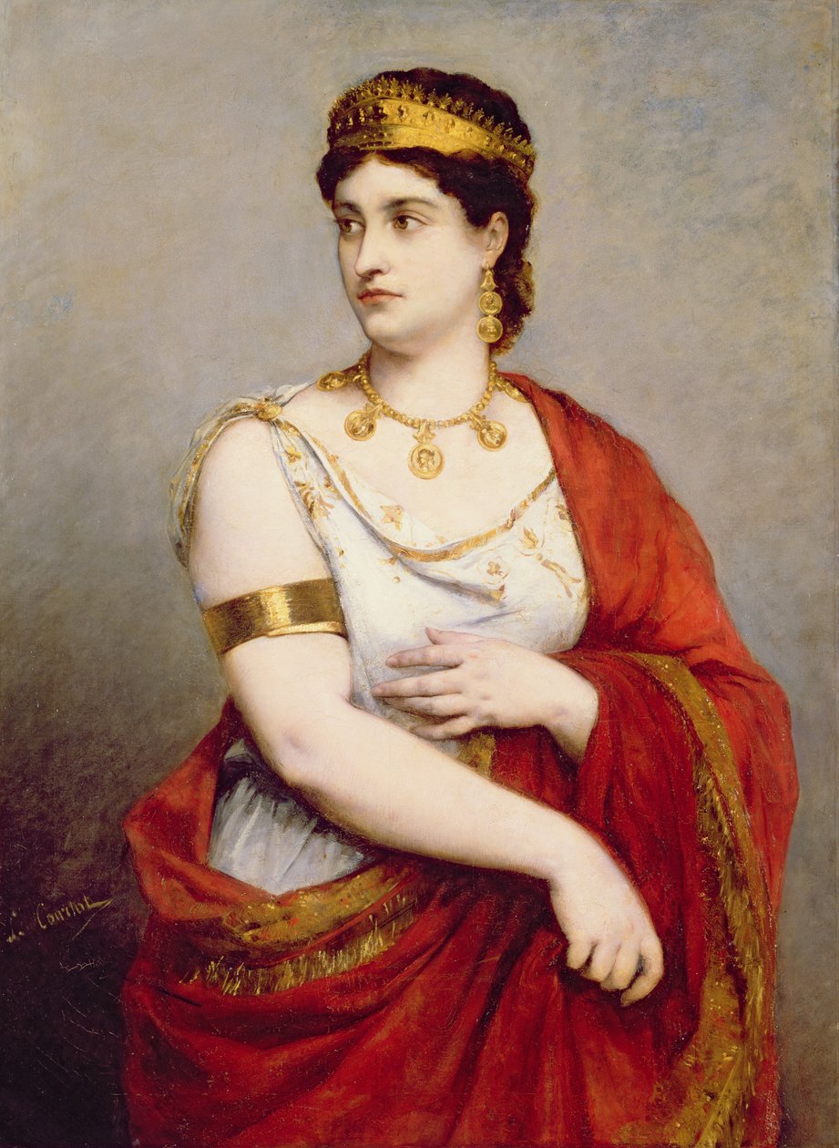 Portræt af Mademoiselle George (1787-1867) af Louis Courtat