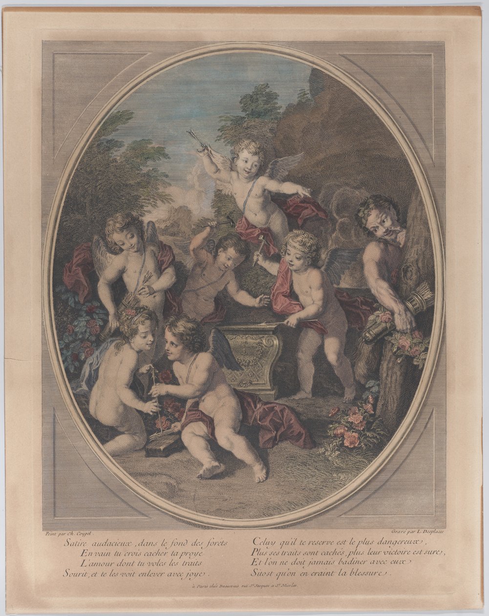 Fed satire i skovens dyb Fed satire, i skovens dyb, 1714-39. af Louis Desplaces