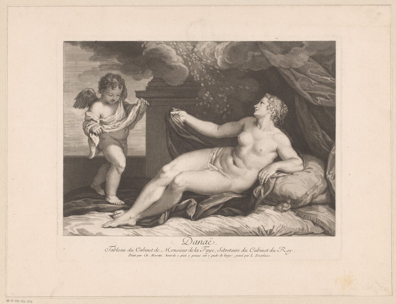 Jupiter og Danaë af Louis Desplaces