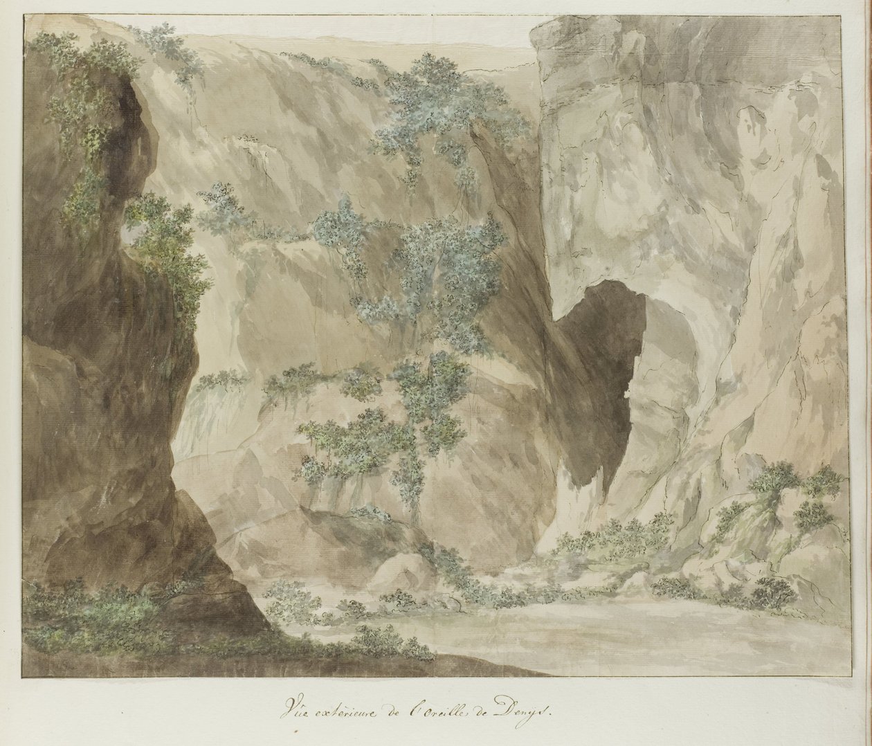 Buitenwand van de grot Dionysius øre Udvendigt billede af Dionysius