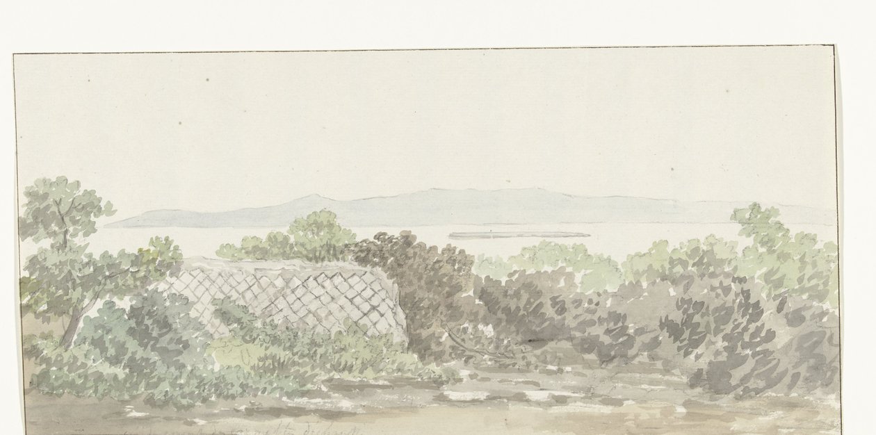 Se på de ruïne af teatret i Brindisi Udsigt over resterne af Teatret i Taranto (titel på objektet) Rejser i Italien, Sicilien og Malta - 1778 (serietitel) af Louis Ducros