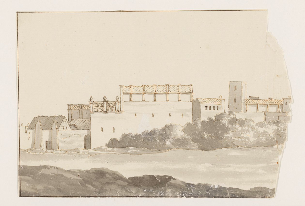 Klooster te Biseglia Rejser i Italien, Sicilien og Malta - 1778 (serietitel) af Louis Ducros