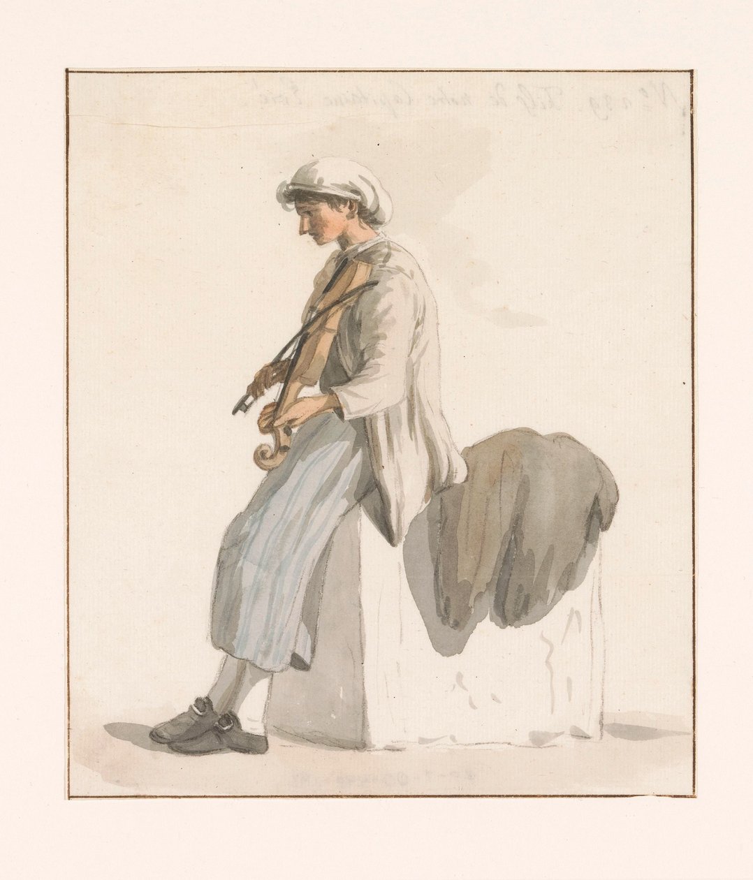 Zoon van kapitein Erie sætter voldtægt Søn af vores kaptajn Erie (titel på objektet) Rejser i Italien, Sicilien og Malta - 1778 (serietitel) af Louis Ducros