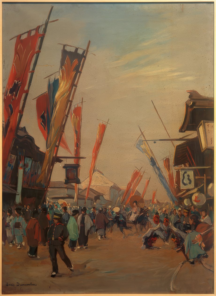 Theaterviertel i Yokohama af Louis Dumoulin