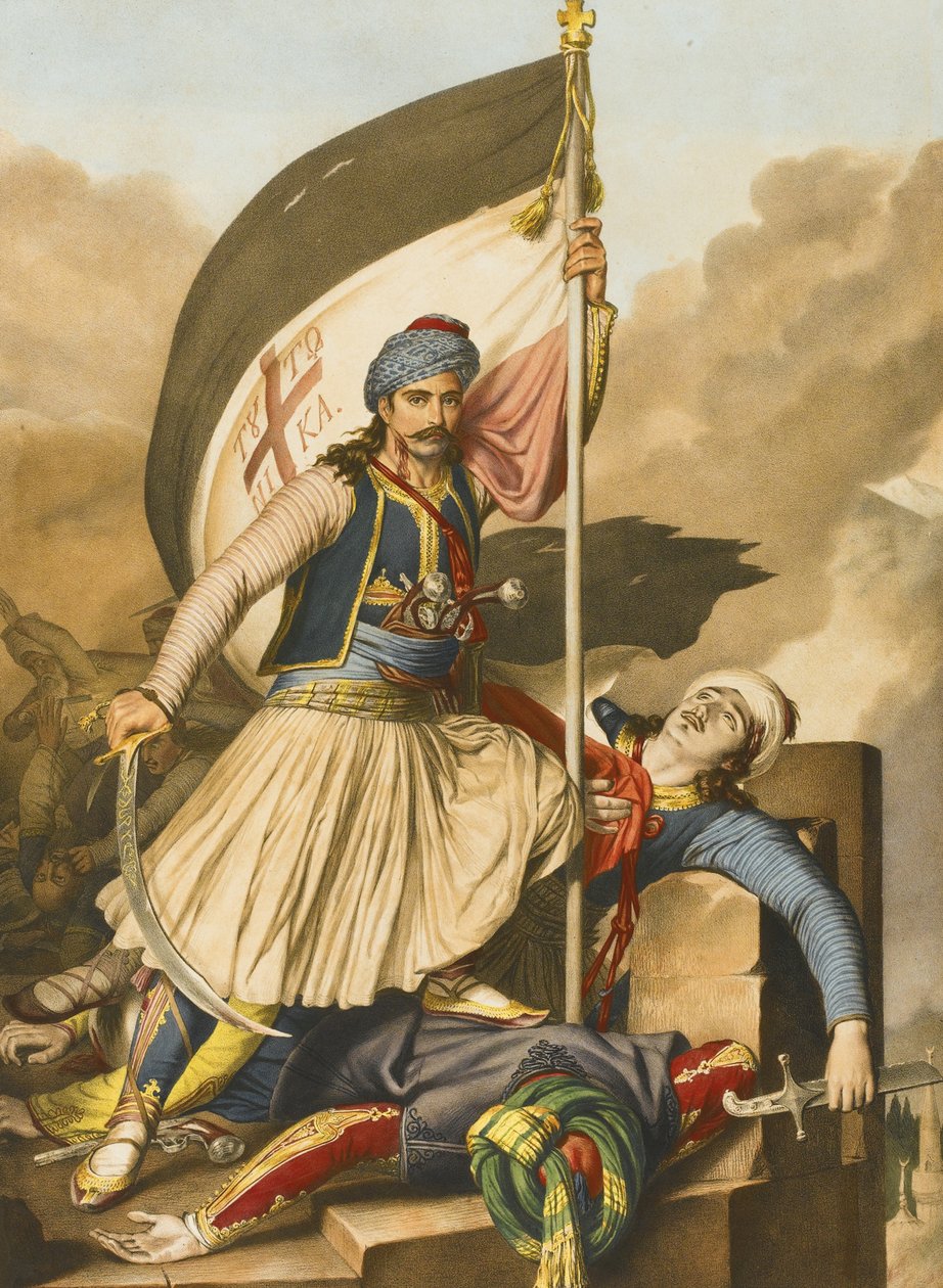 Nikolakis Mitropoulos. Fra rejse til Athen og Konstantinopel, 1825 af Louis Dupré