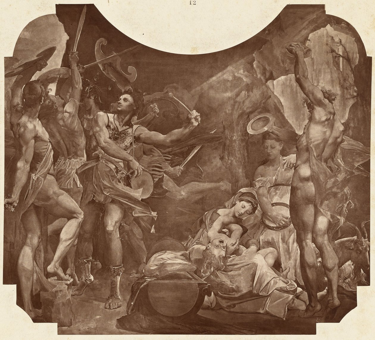 Jupiter og Corybantes af Louis Emile Durandelle