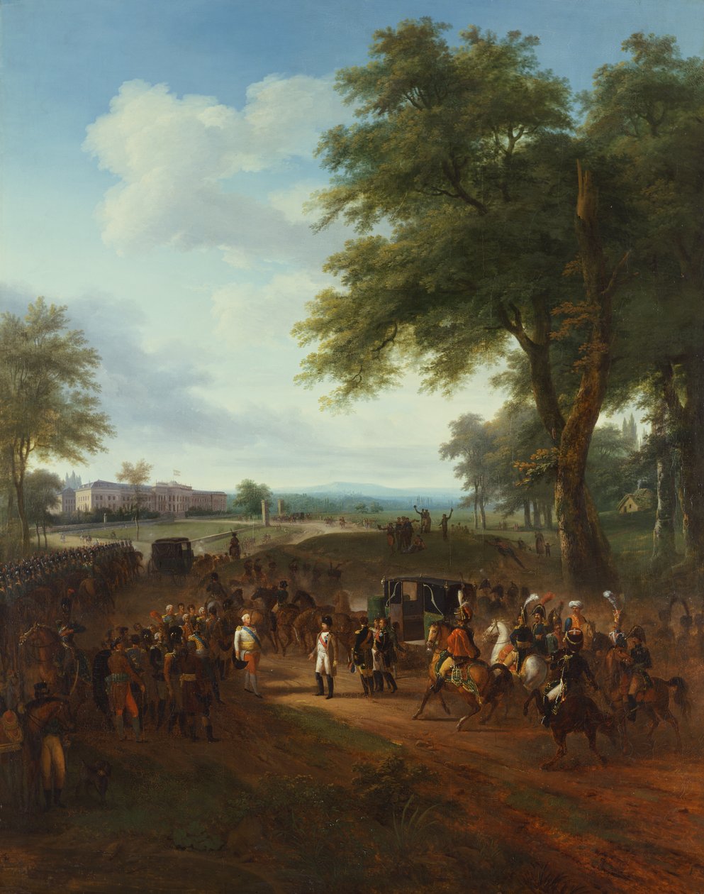 Napoleon modtaget af Frederick Duke of Württemberg, 2. oktober af Louis Etienne Watelet