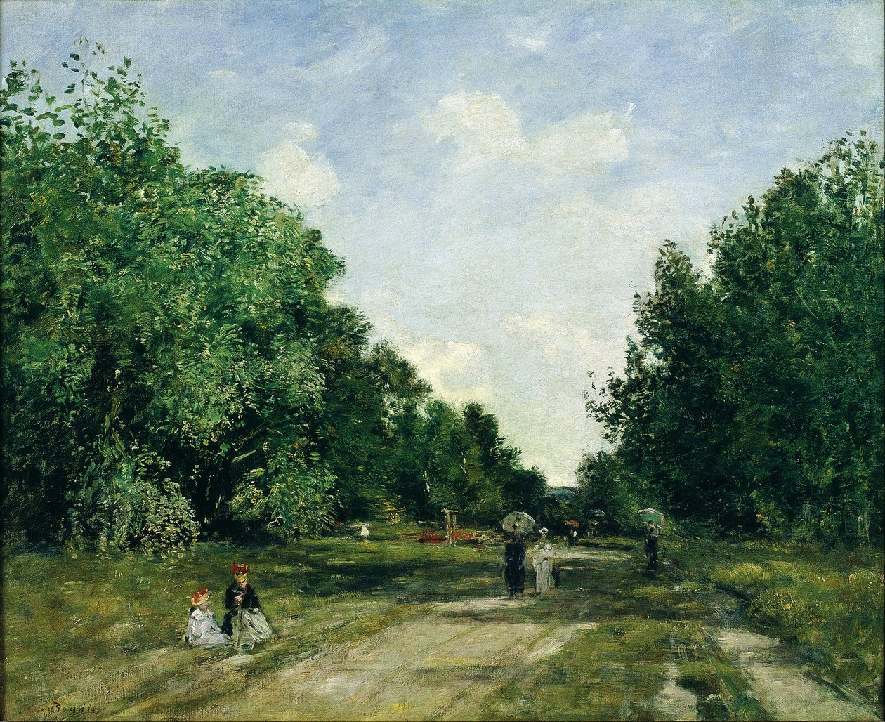 Cordier Park i Trouville af Eugene Louis Boudin