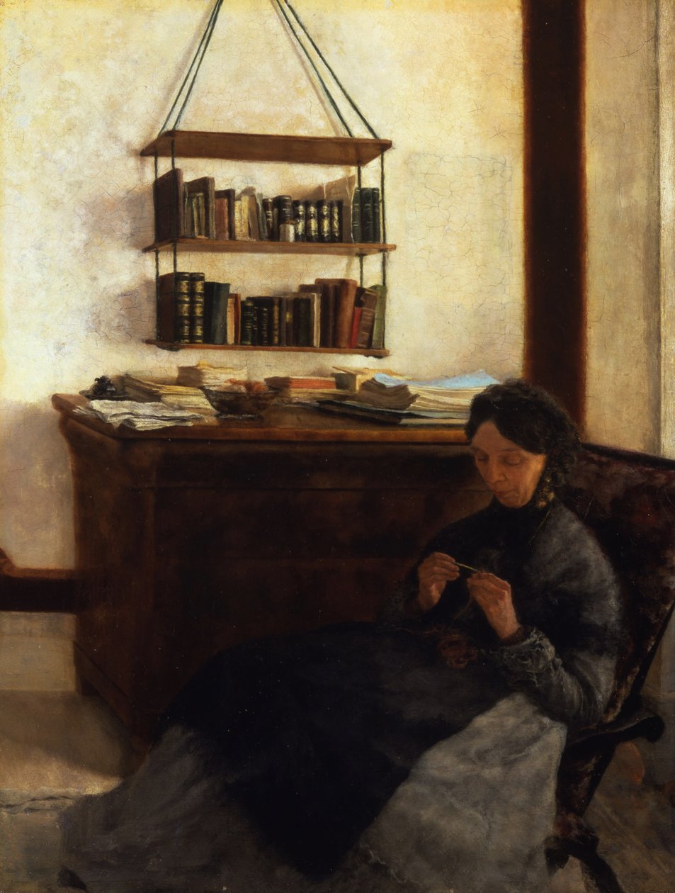 Kunstnerens Moder, 1877 af Louis Eysen