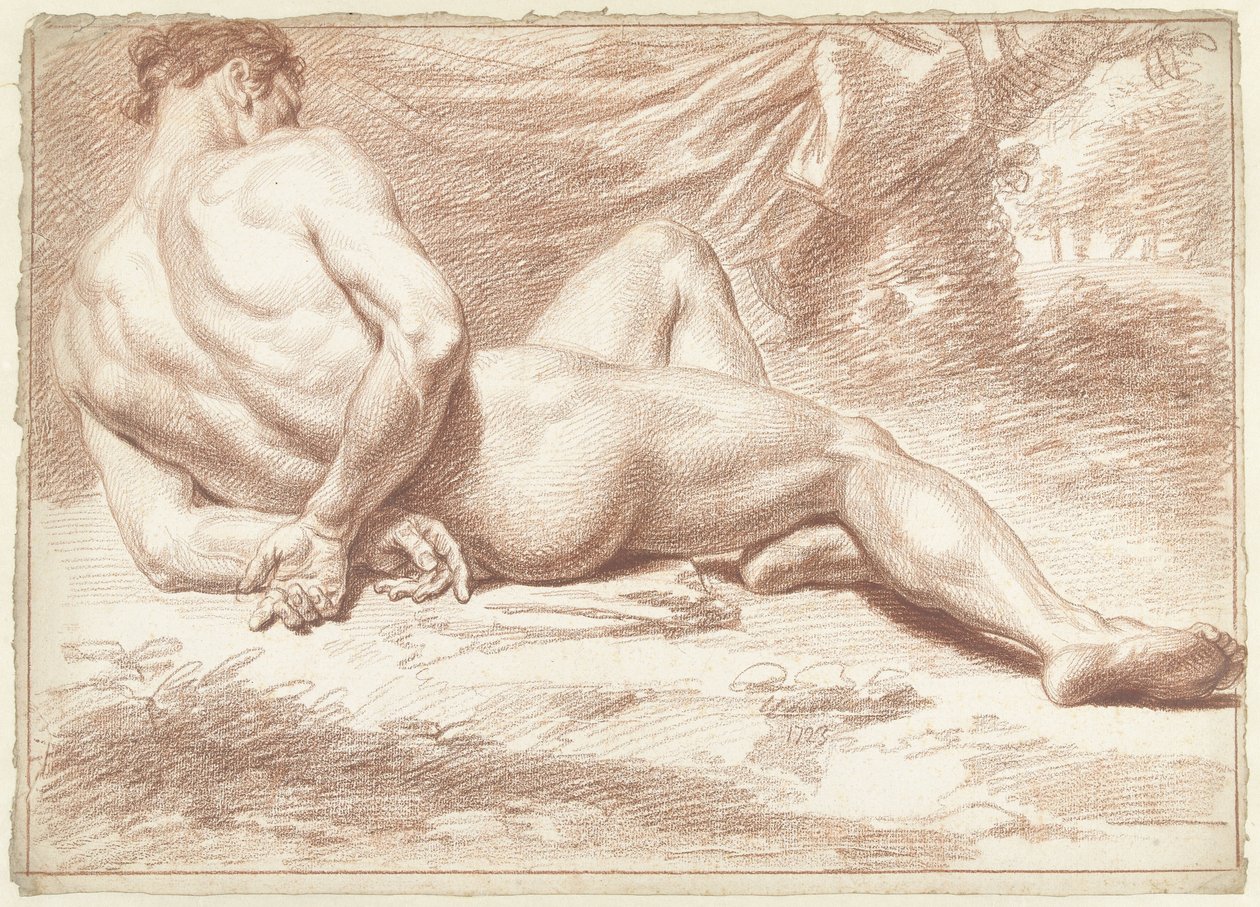 akademi nøgen af Louis Fabritius Dubourg