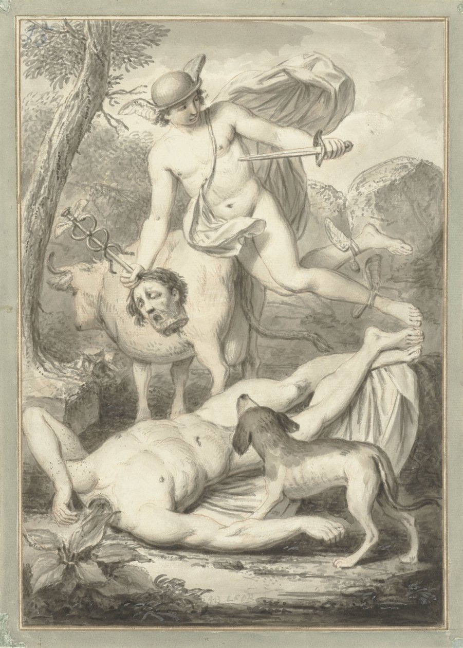 Merkur med hovedet af Argus af Louis Fabritius Dubourg