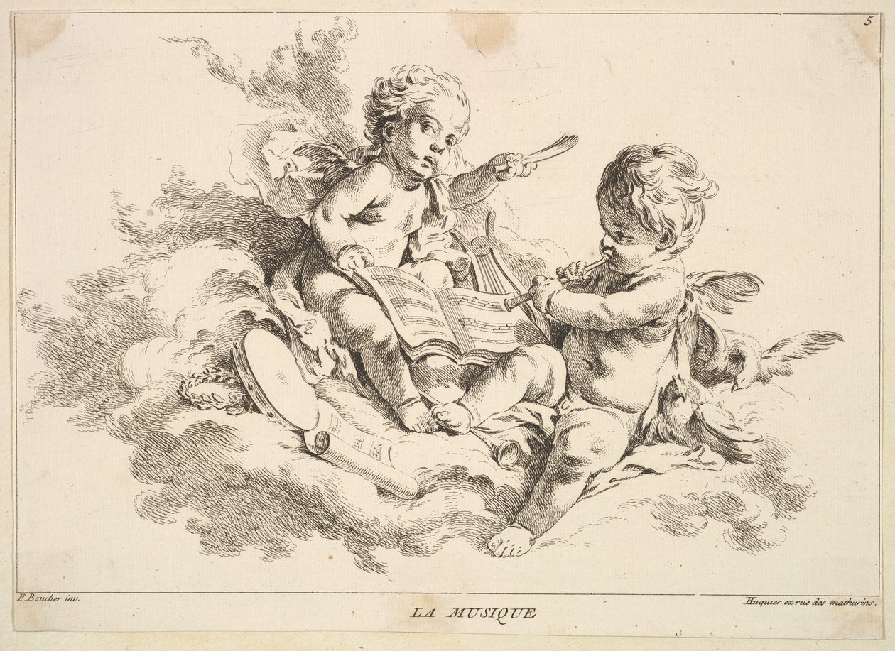 Musik. af Louis Felix de la Rue