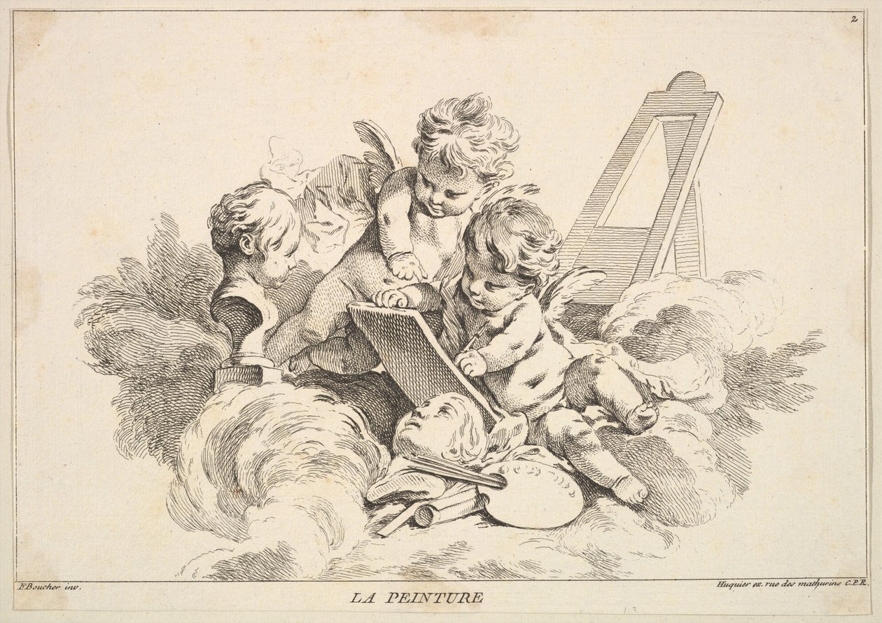 Maleri. af Louis Felix de la Rue