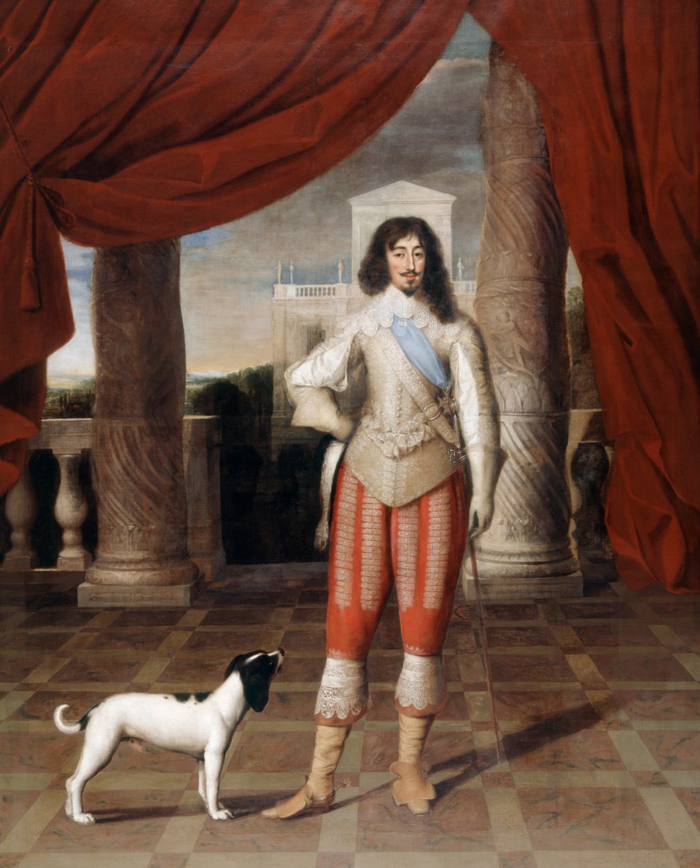 Ludvig XIII af Frankrig (olie på panel) af Louis Ferdinand (c.1612 89) Elle