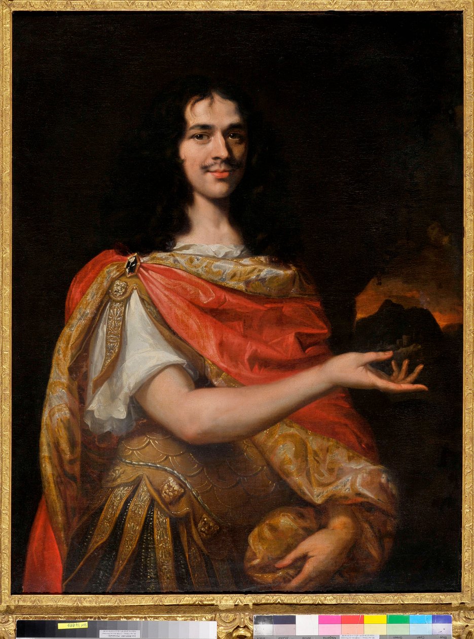 Portræt af en komiker af Molieres tropp (olie på lærred) af Louis Ferdinand (c.1612 89) Elle