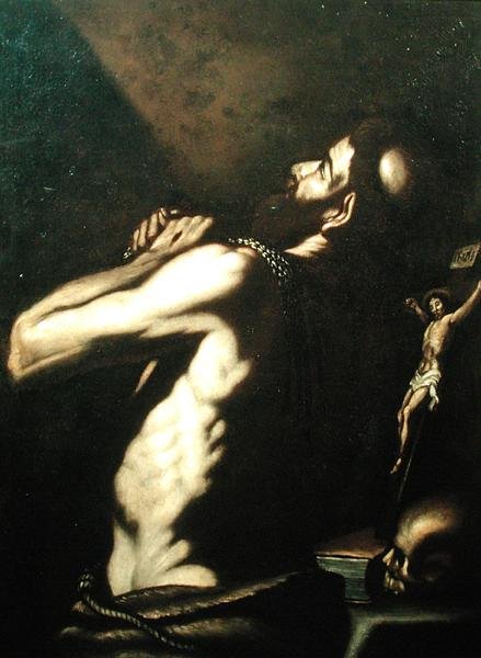 St. Hieronymus (olie på lærred) af Louis Finsonius or Finson