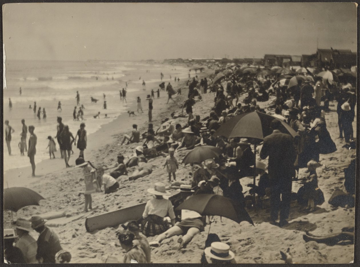 [Strandscene] af Louis Fleckenstein