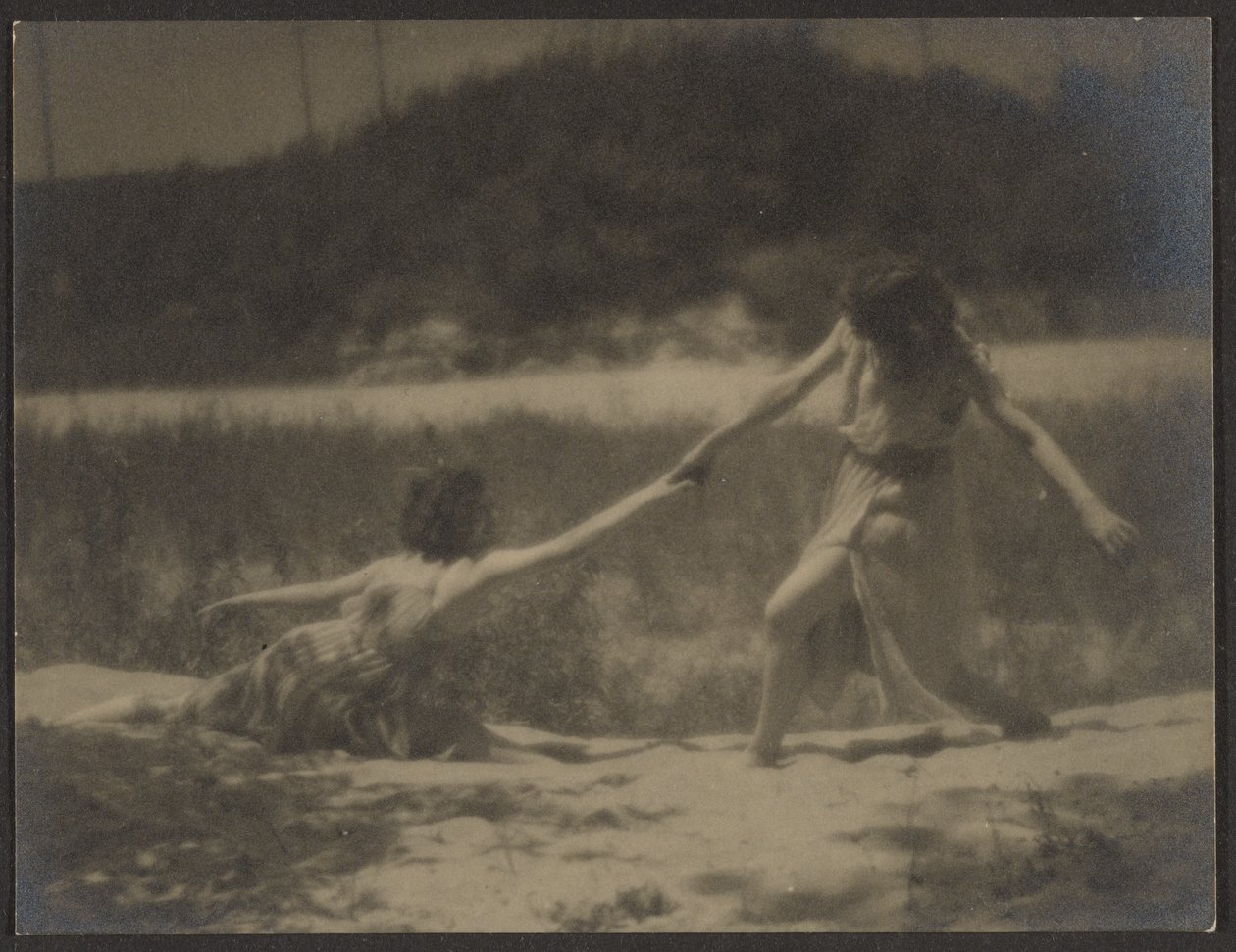 [Dansere i haven] af Louis Fleckenstein