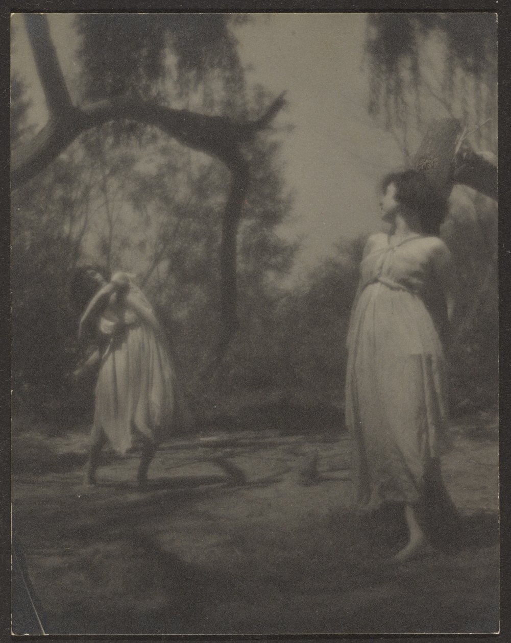 [Dansere i haven] af Louis Fleckenstein