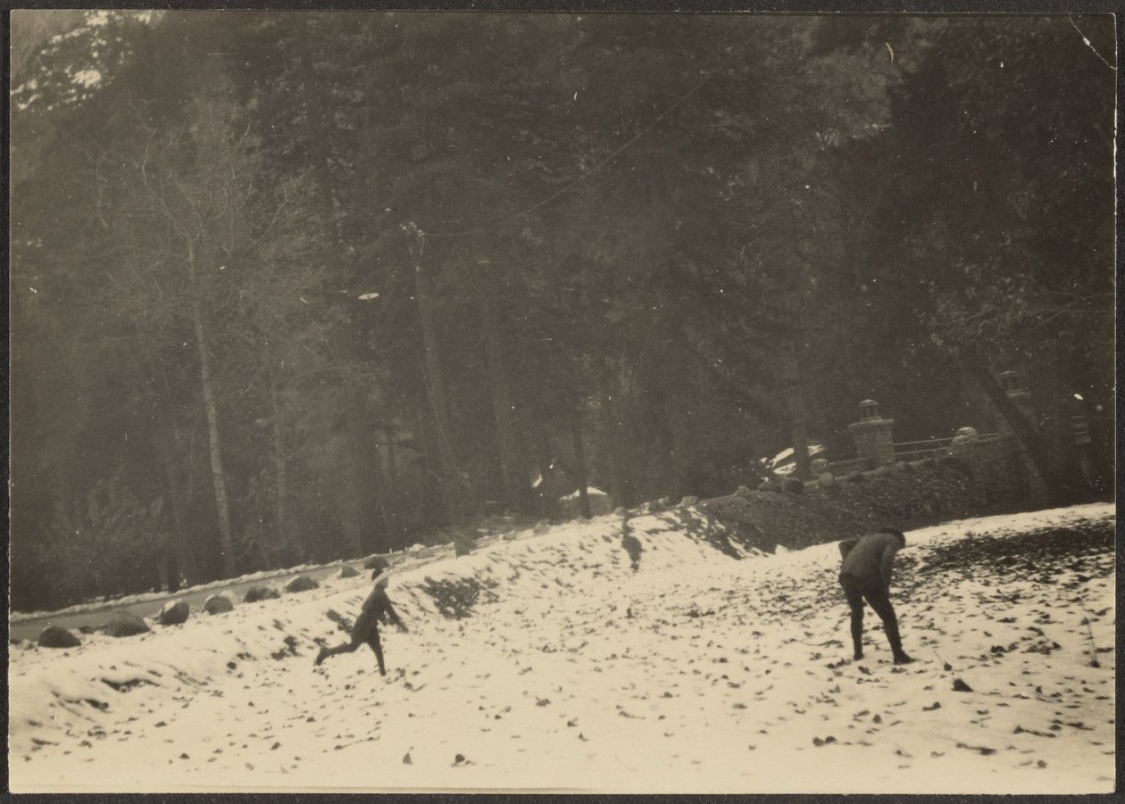 [Figurer i sne] af Louis Fleckenstein