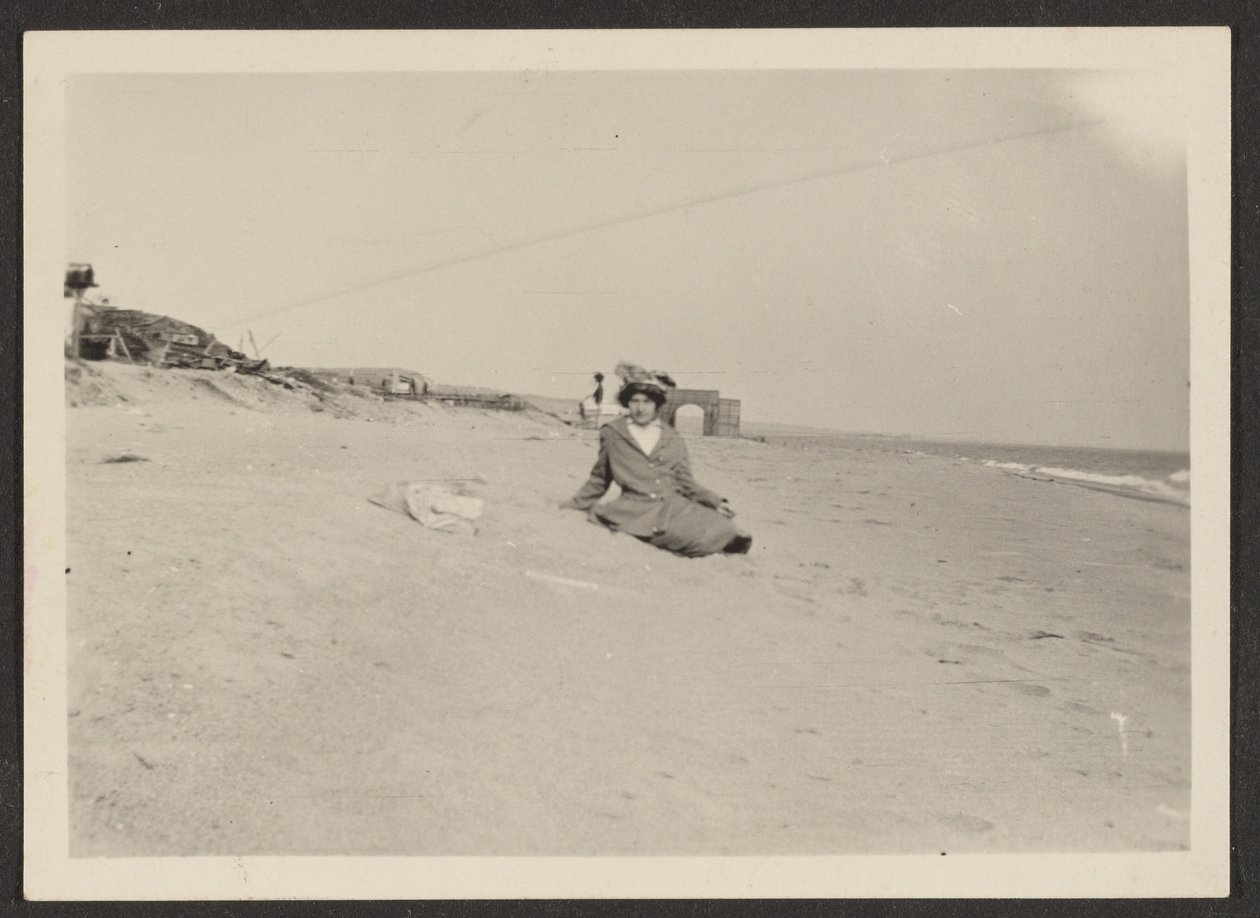 [Firenze på stranden] af Louis Fleckenstein