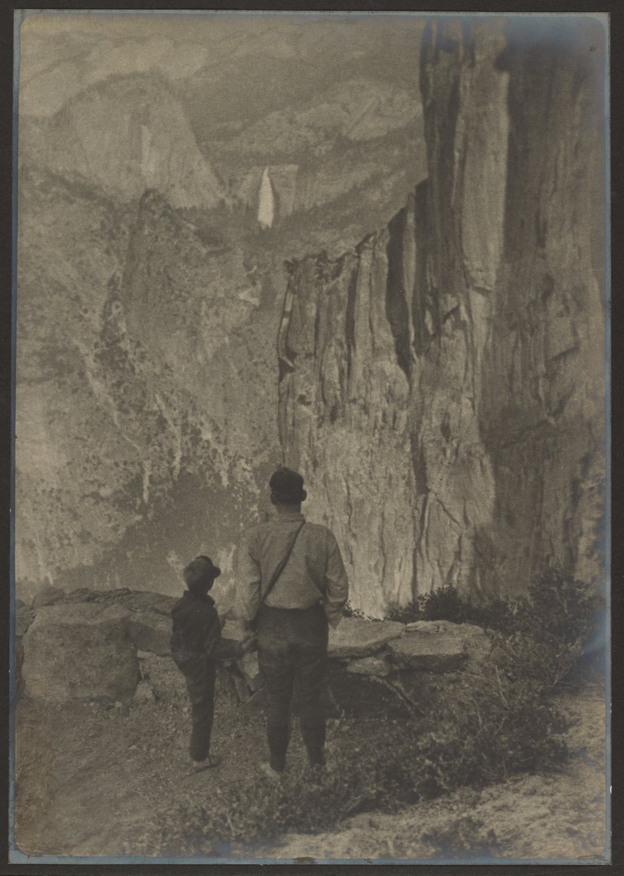 Nevada Falls fra Ledge Trail, Yosemite af Louis Fleckenstein