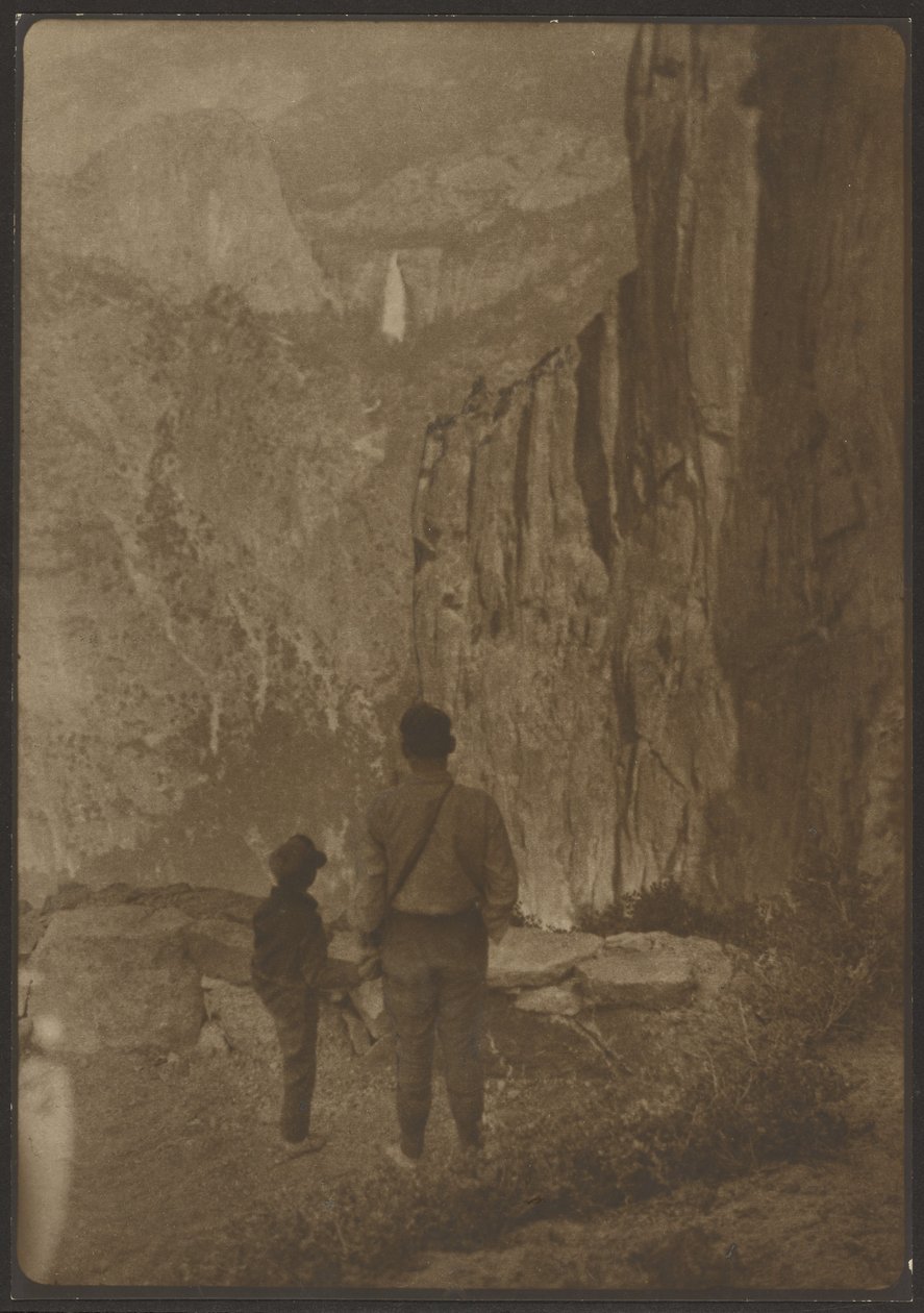 Nevada Falls fra Ledge Trail, Yosemite af Louis Fleckenstein