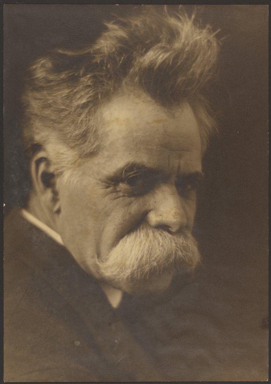 [Portræt af en mand med stort overskæg]. af Louis Fleckenstein