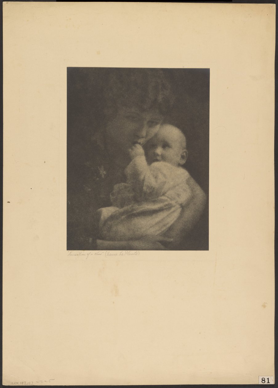 Fornemmelsen af et kys (Laura La Plante) af Louis Fleckenstein