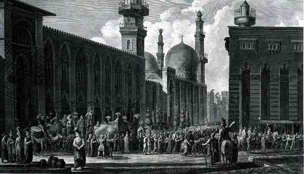 Et ægteskab i byen Cairo, indgraveret af Charles Emmanuel Patas (1744-1802) fra bind III af 