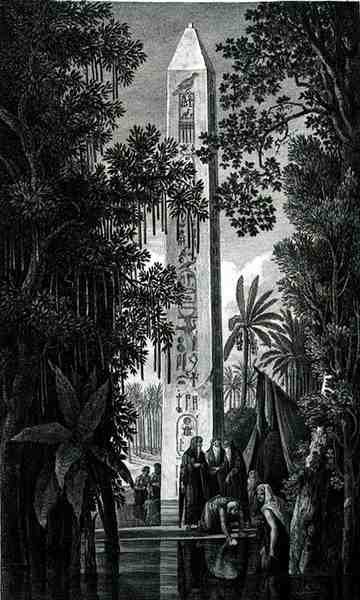 Obelisk af Mathariyyah, indgraveret af Jean Antoine Pierron (fl.1780-1812) fra bind III af 