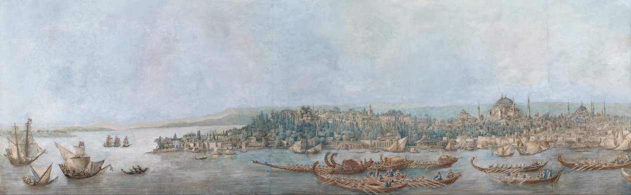 Panorama over Sarayburnu, slutningen af det 18. århundrede. af Louis Francois Cassas