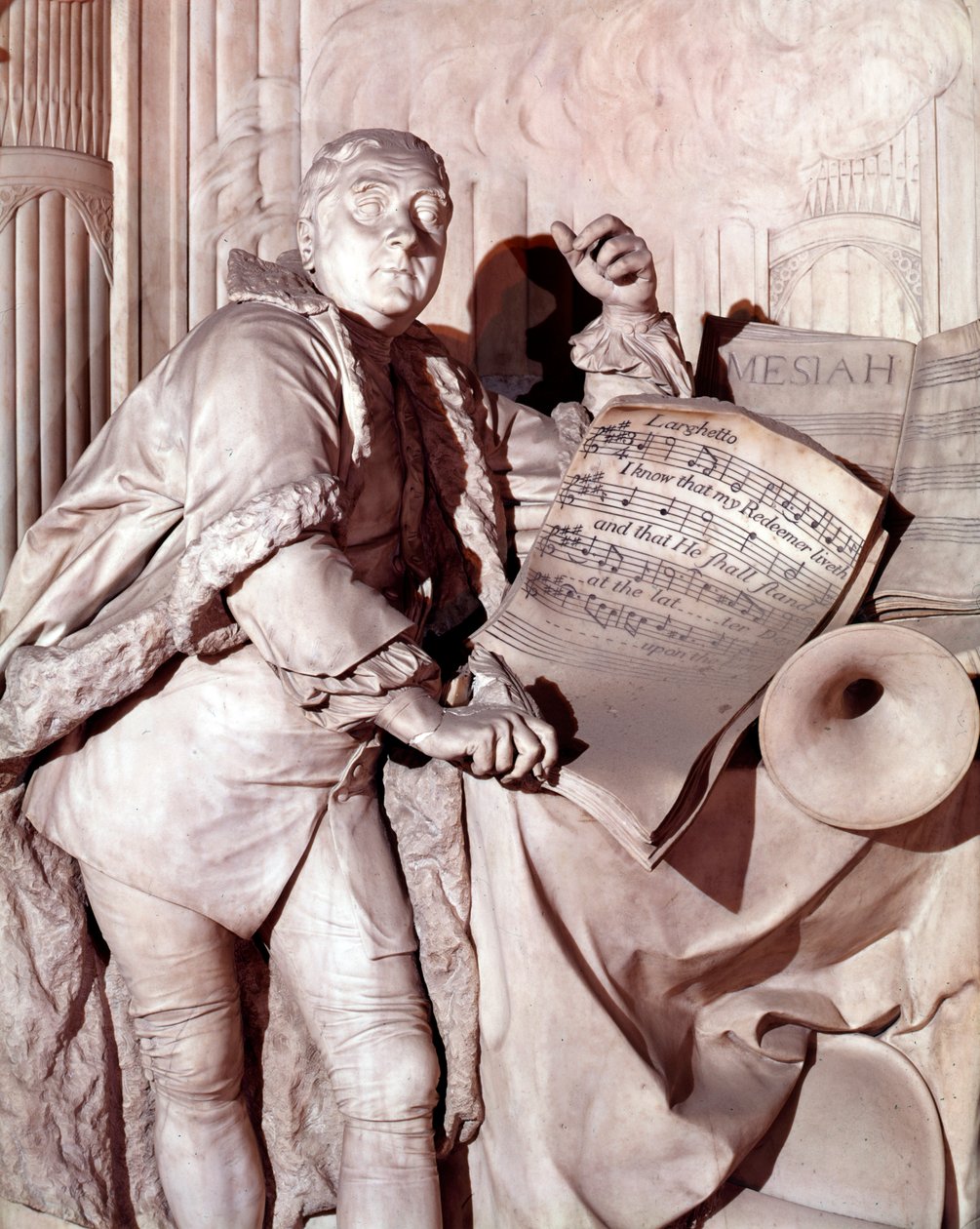 George Frederic Handel monument, Westminster Abbey af Louis Francois Roubilliac