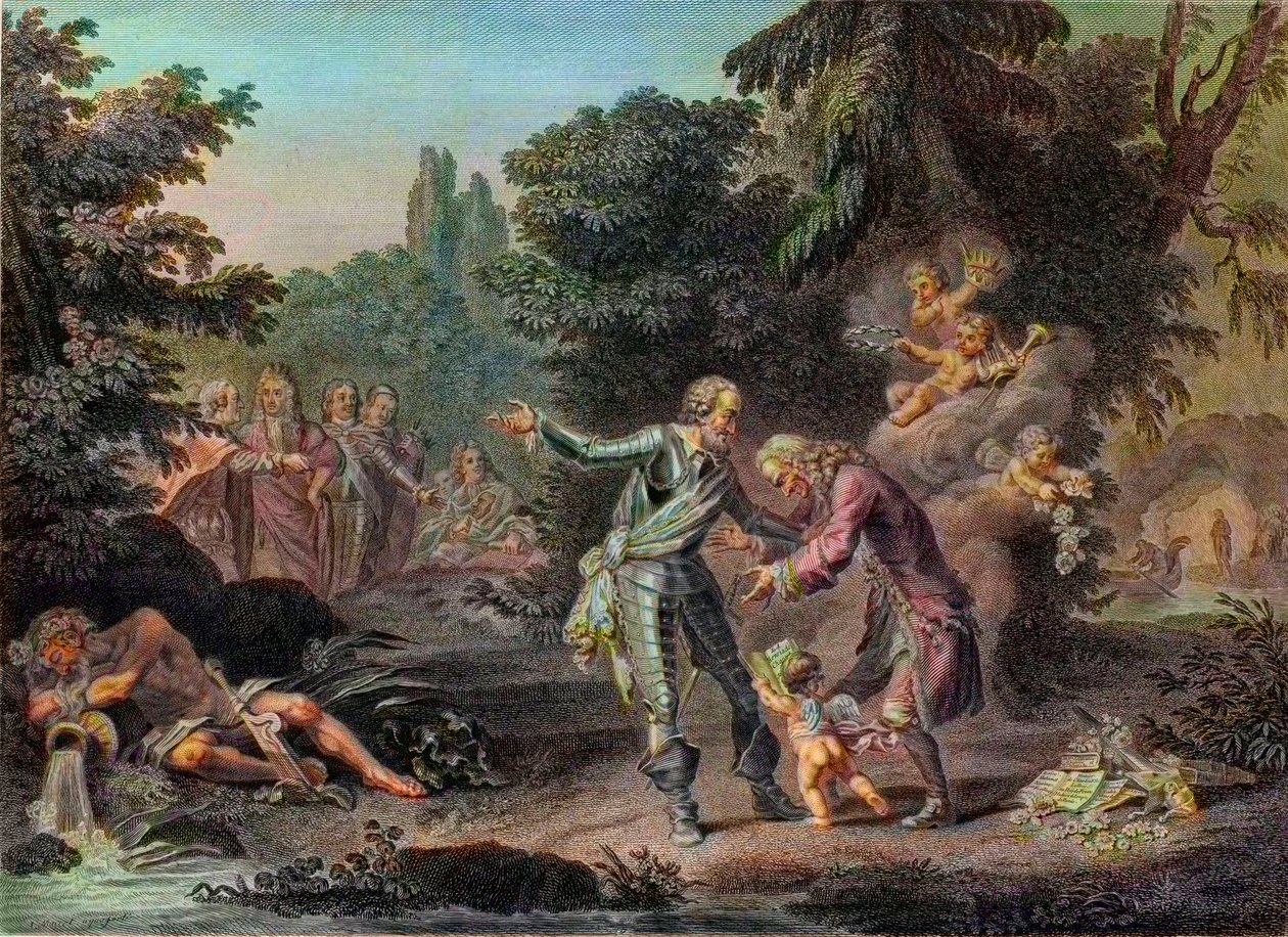 Voltaire (Francois Marie Arouet af Louis François Sebastien Fauvel