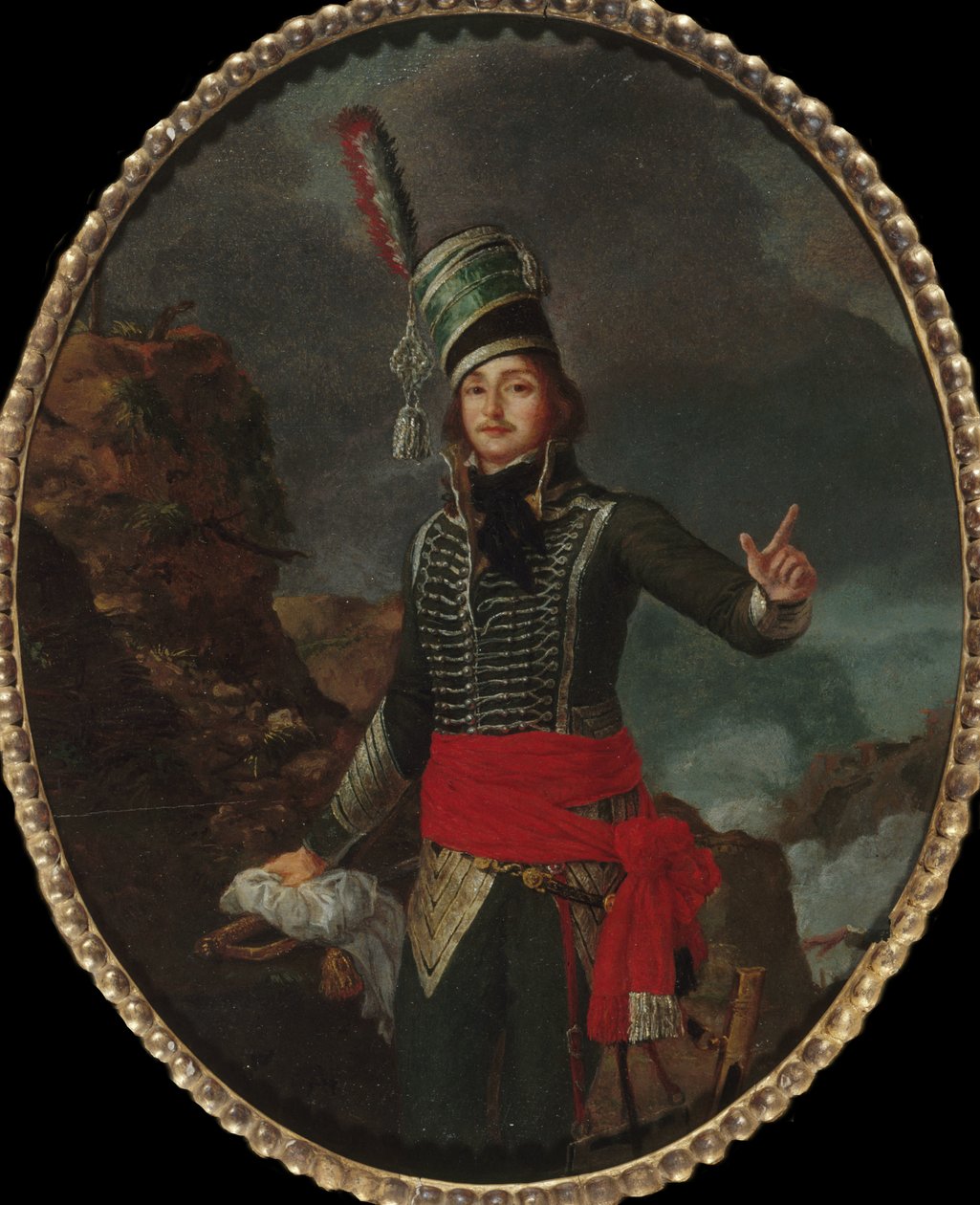 Portræt af general François Séverin Marceau-Desgraviers 1769-1796, ca. 1796. af Louis François Sergent Marceau