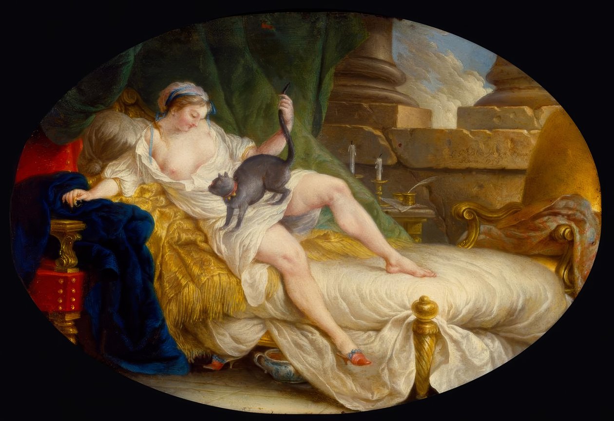 L.G.Blanchet, Julie opdager, at hun blev forladt / 1759 af Louis Gabriel Blanchet