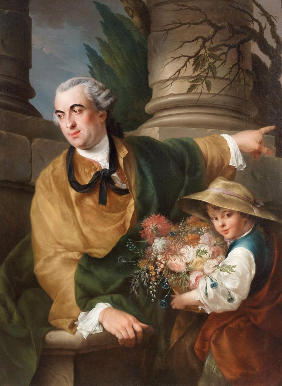 Portræt af Charles Claude Flahaut de La Billarderie, greve af Angiviller 1730-1809, 1760. af Louis Gabriel Blanchet
