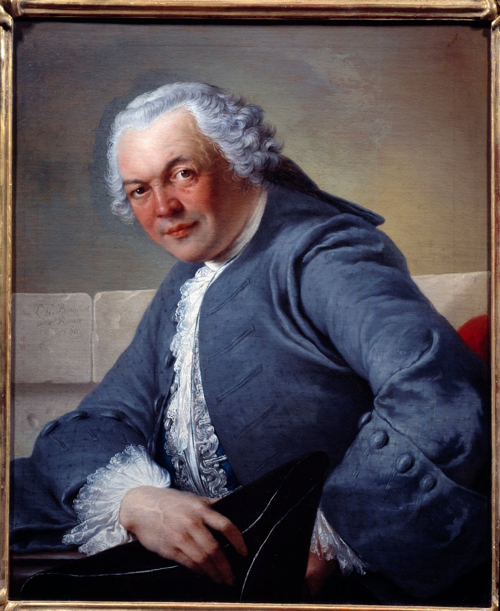 Portræt af hr. Tolozan. Maleri af Louis Gabriel Blanchet (1701-1772) af Louis Gabriel Blanchet